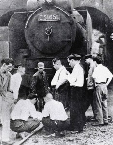 La locomotive qui a écrasé Shimoyama (ou son cadavre?).